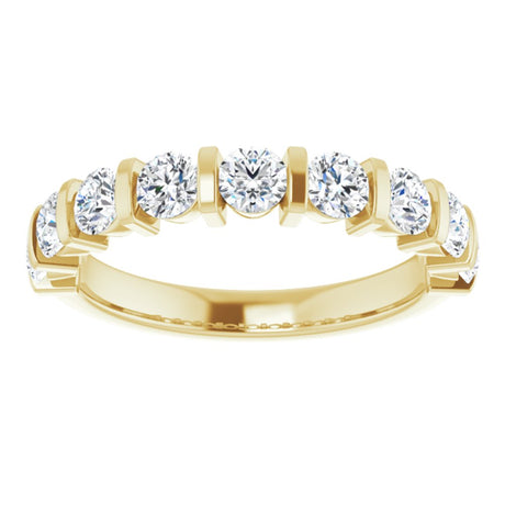 14K Yellow Gold 1 CTW Lab-Grown Diamond Anniversary Band