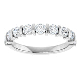 14K White 3/4 CTW Lab-Grown Diamond Anniversary Band