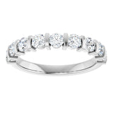 14K White Gold 3/4 CTW Natural Diamond Anniversary Band