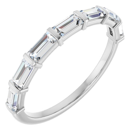 14K White Gold 3/4 CTW Lab-Grown Diamond Anniversary Band