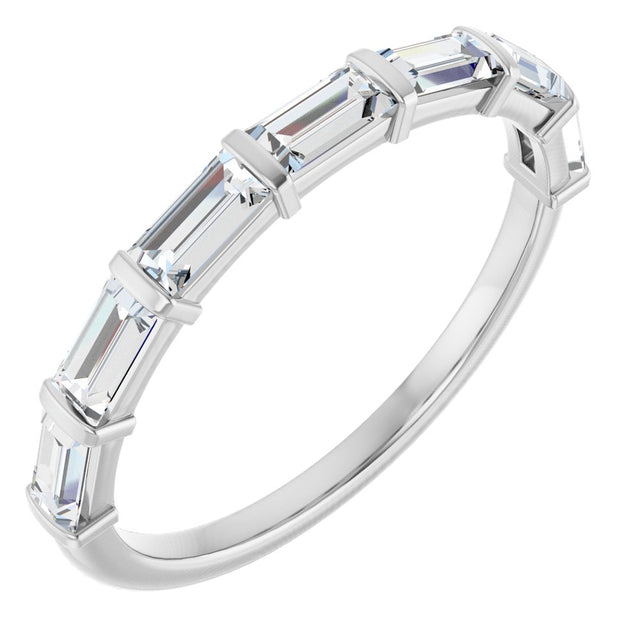 Platinum 3/4 CTW Lab-Grown Diamond Anniversary Band