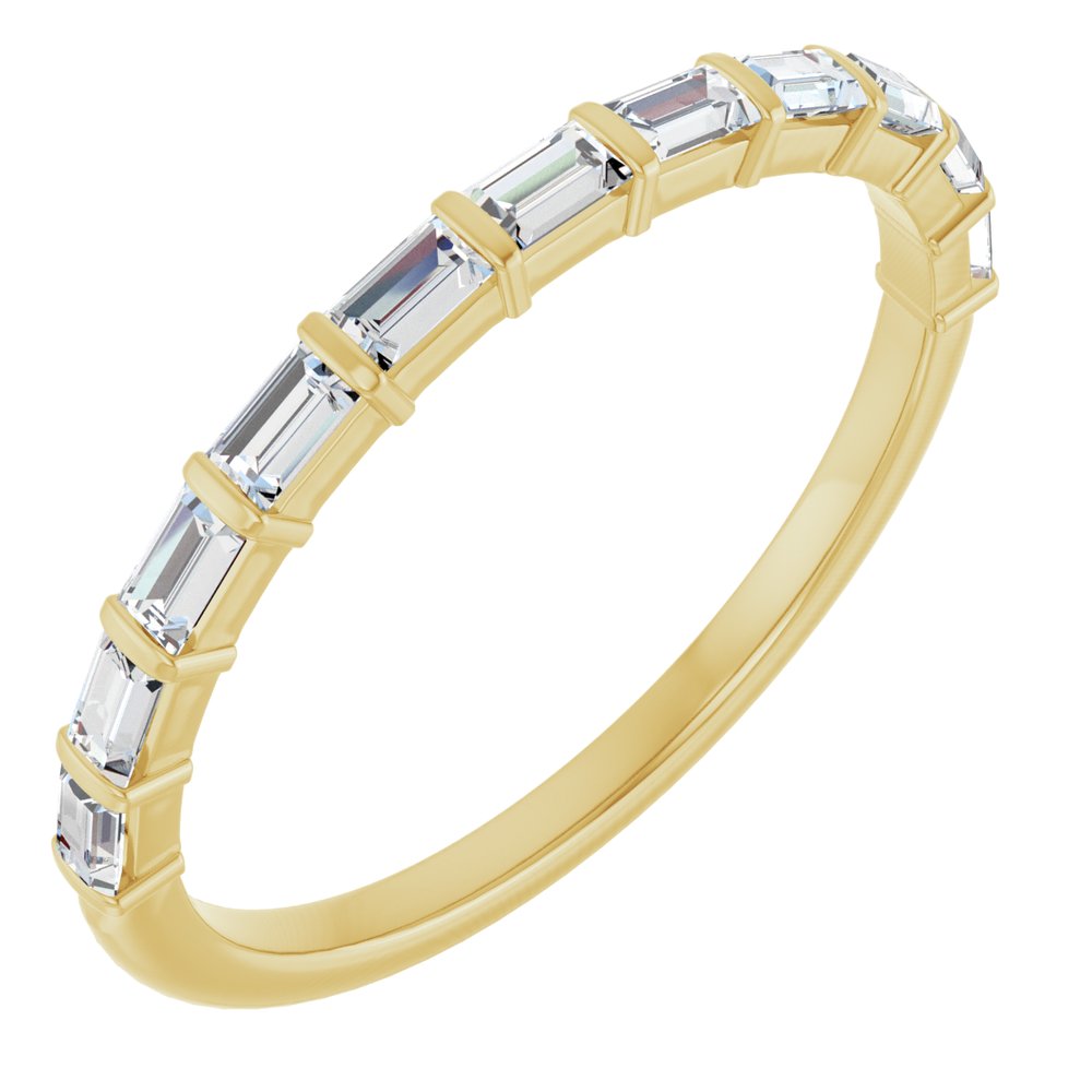 14K Yellow Gold 1/3 CTW Natural Diamond Anniversary Band