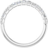 14K White Gold 5/8 CTW Natural Diamond Anniversary Band