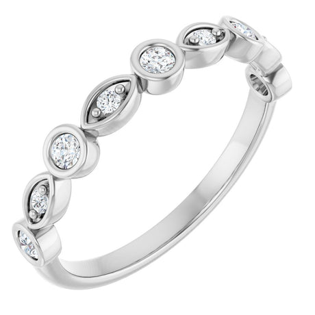 14K White 1/5 CTW Lab-Grown Diamond  Anniversary Band