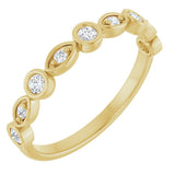 14K Yellow Gold 1/5 CTW Lab-Grown Diamond  Anniversary Band