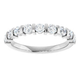 14K White Gold 3/4 CTW Natural Diamond Anniversary Band