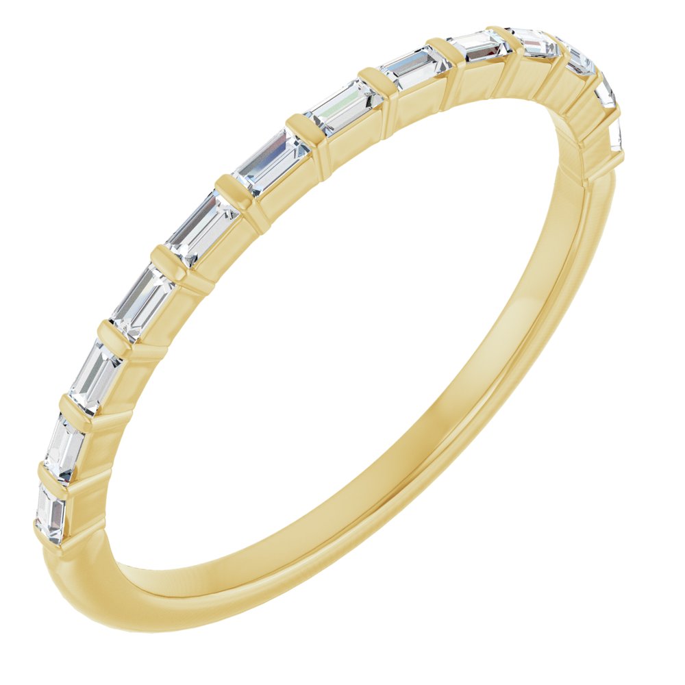 14K Yellow Gold 1/5 CTW Natural Diamond Anniversary Band