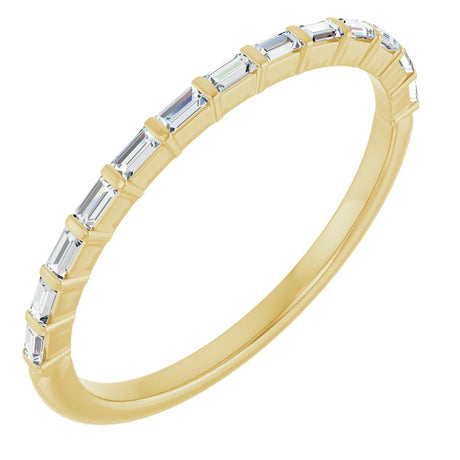 14K Yellow Gold 1/5 CTW Natural Diamond Anniversary Band