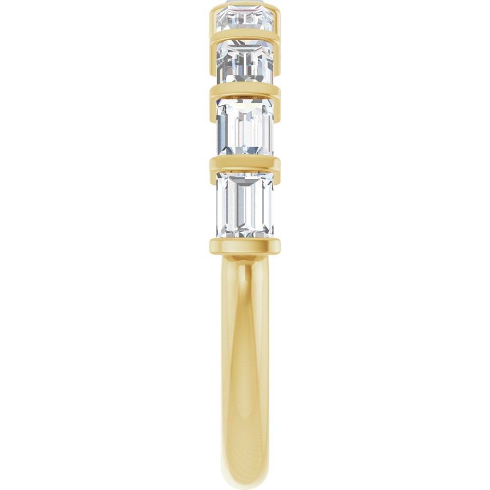 14K Yellow Gold 1 CTW Lab-Grown Diamond Anniversary Band