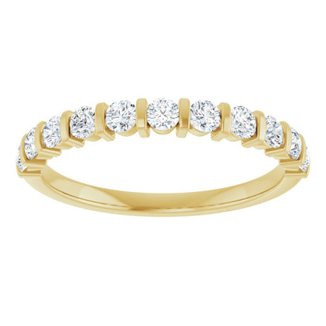 14K Yellow Gold 3/8 CTW Lab-Grown Diamond Anniversary Band