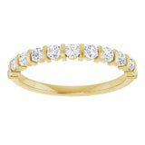 14K Yellow 1/2 CTW Natural Diamond Anniversary Band