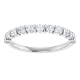 14K White Gold 3/8 CTW Lab-Grown Diamond Anniversary Band