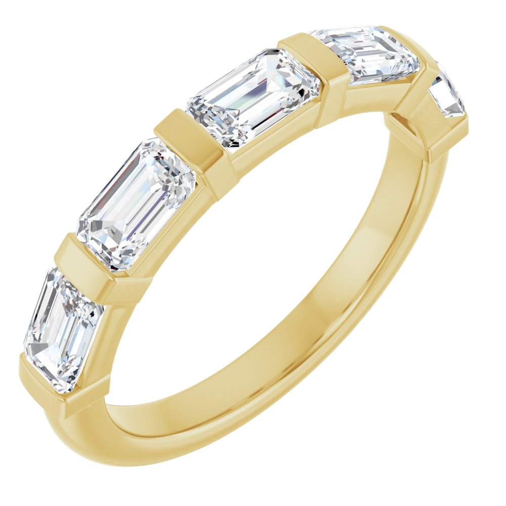 14K Yellow Gold 1 1/2 CTW Lab-Grown Diamond Anniversary Band
