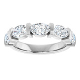 14K White Gold 2 CTW Lab-Grown Diamond Anniversary Band