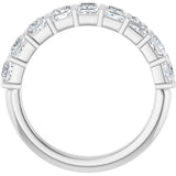 14K White Gold 1 1/3 CTW Lab-Grown Diamond Anniversary Band