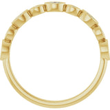 14K Yellow Gold 1/6 CTW Lab-Grown Diamond  Anniversary Band