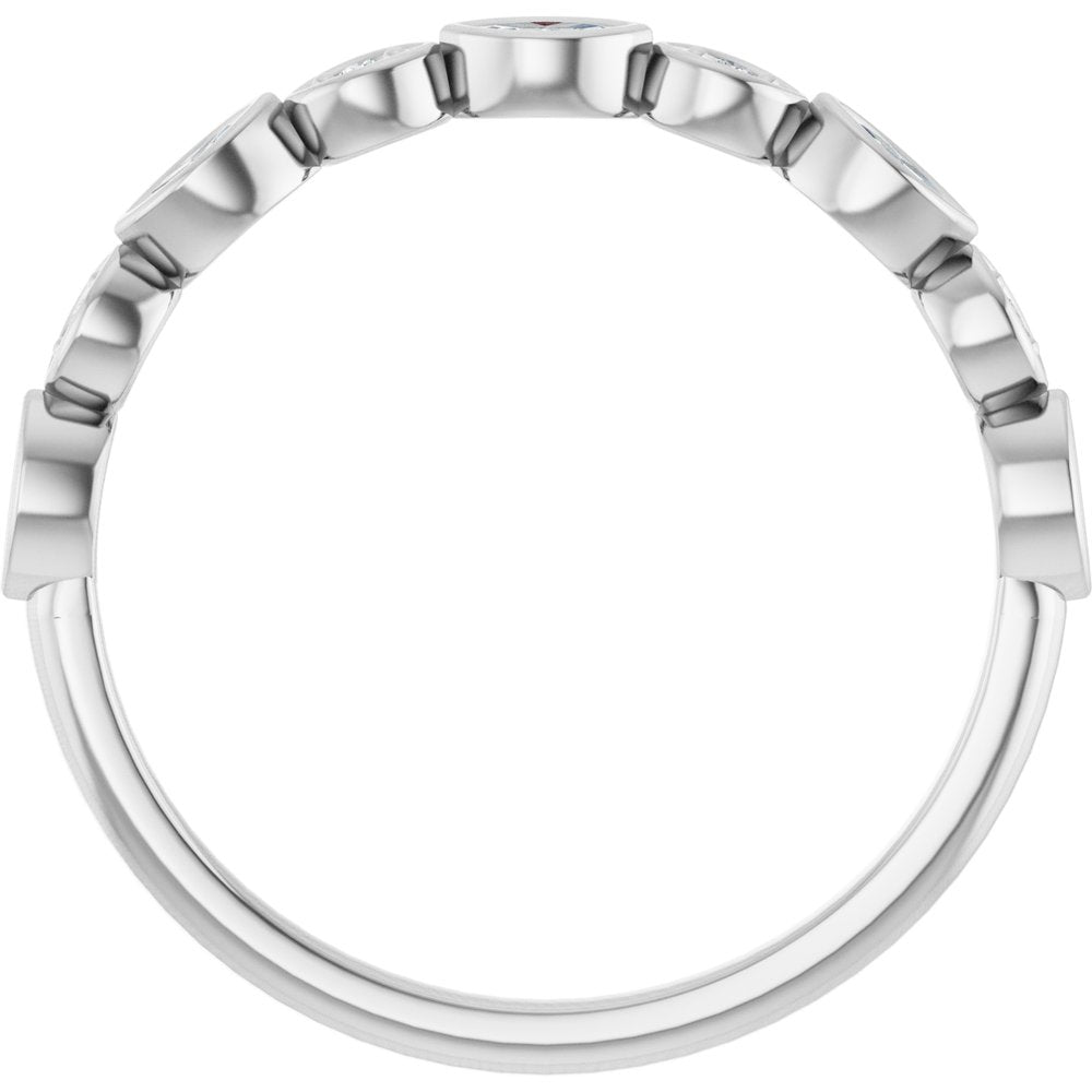 14K White Gold 1/6 CTW Lab-Grown Diamond  Anniversary Band