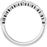 14K White 3/4 CTW Lab-Grown Diamond Anniversary Band