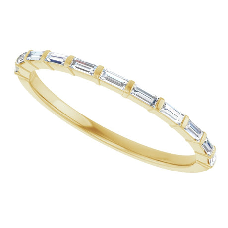 10K Yellow Gold 1/5 CTW Lab-Grown Diamond Anniversary Band