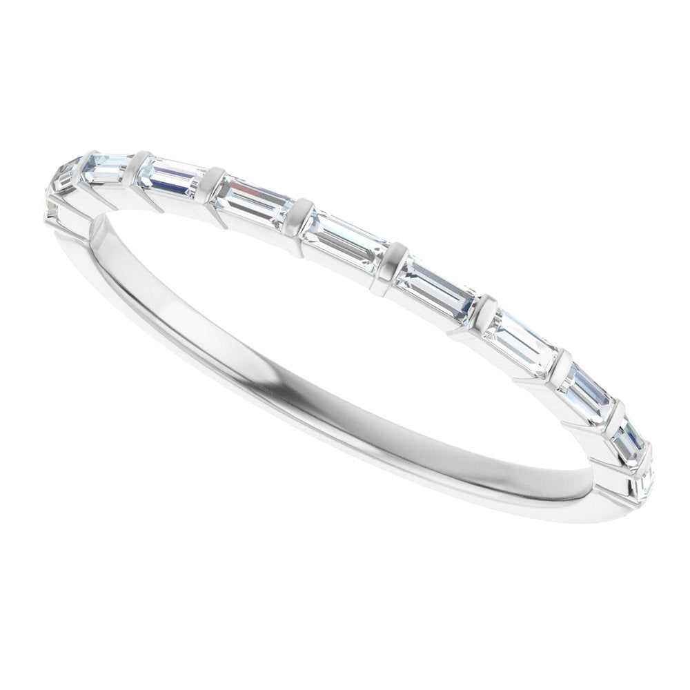 14K White Gold 1/5 CTW Lab-Grown Diamond Anniversary Band