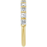 14K Yellow Gold 1 1/8 CTW Lab-Grown Diamond Anniversary Band