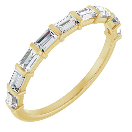14K Yellow Gold 5/8 CTW Natural Diamond Anniversary Band