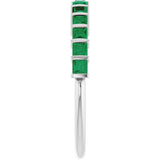14K White Gold Lab-Grown Emerald Anniversary Band