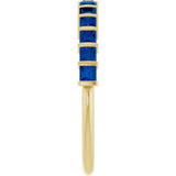14K Yellow Gold Lab-Grown Sapphire Anniversary Band