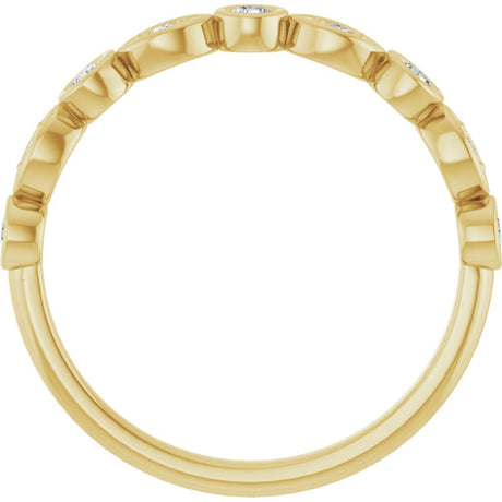 14K Yellow Gold 1/5 CTW Natural Diamond Anniversary Band