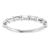 14K White Gold 1/3 CTW Natual Diamond Anniversary Band