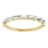 14K Yellow Gold 1/3 CTW Natual Diamond Anniversary Band