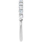 14K White Gold 3/8 CTW Lab-Grown Diamond Anniversary Band
