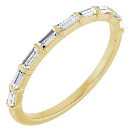 10K Yellow Gold 1/4 CTW Lab-Grown Diamond Anniversary Band