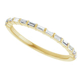 14K Yellow 1/5 CTW Natural Diamond Anniversary Band