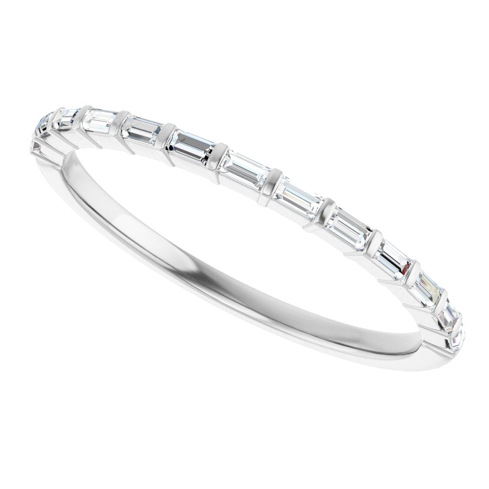 14K White 1/5 CTW Natural Diamond Anniversary Band