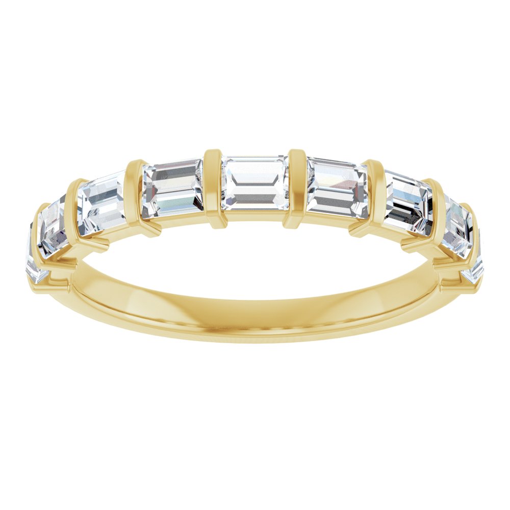 14K Yellow Gold 1 CTW Lab-Grown Diamond Anniversary Band