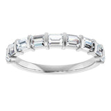 Platinum 1 CTW Lab-Grown Diamond Anniversary Band