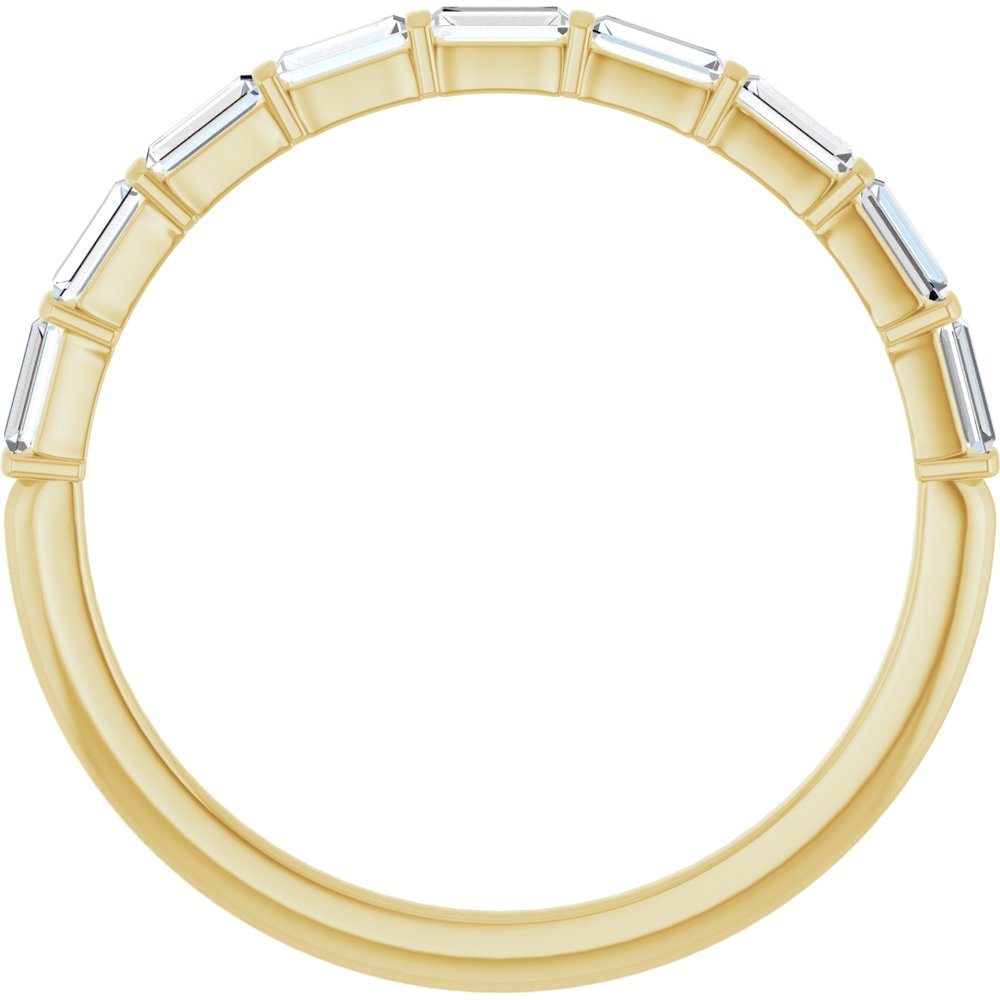 10K Yellow Gold 1/4 CTW Lab-Grown Diamond Anniversary Band