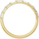 10K Yellow Gold 1/4 CTW Lab-Grown Diamond Anniversary Band