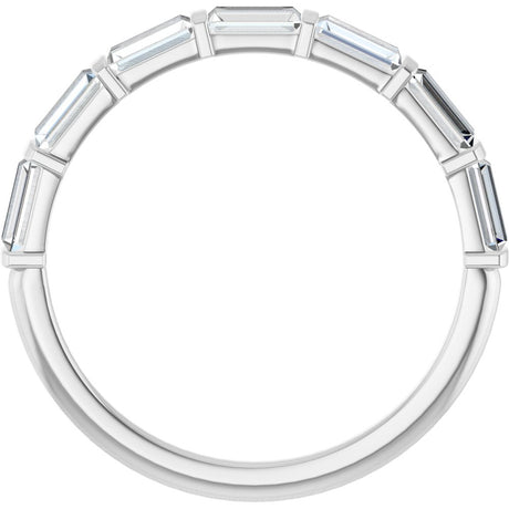 14K White Gold 3/4 CTW Lab-Grown Diamond Anniversary Band