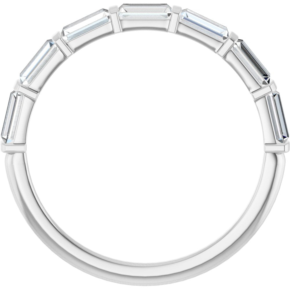 Platinum 3/4 CTW Lab-Grown Diamond Anniversary Band