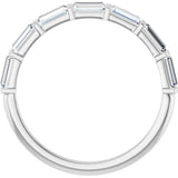 Platinum 3/4 CTW Lab-Grown Diamond Anniversary Band