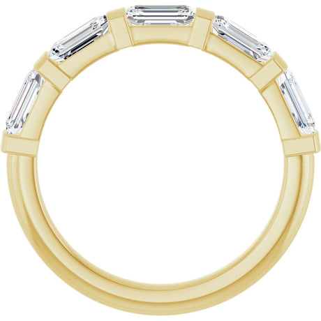 14K Yellow Gold 1 1/2 CTW Lab-Grown Diamond Anniversary Band