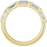 14K Yellow Gold 1 1/2 CTW Lab-Grown Diamond Anniversary Band