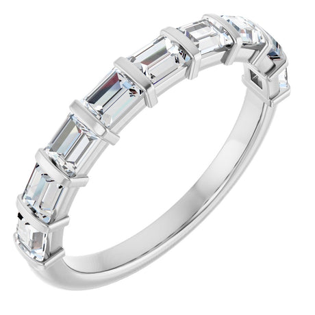 Platinum 1 CTW Lab-Grown Diamond Anniversary Band