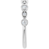 14K White 1/5 CTW Lab-Grown Diamond  Anniversary Band