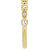 14K Yellow Gold 1/5 CTW Lab-Grown Diamond  Anniversary Band