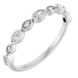 14K White Gold 1/6 CTW Lab-Grown Diamond  Anniversary Band