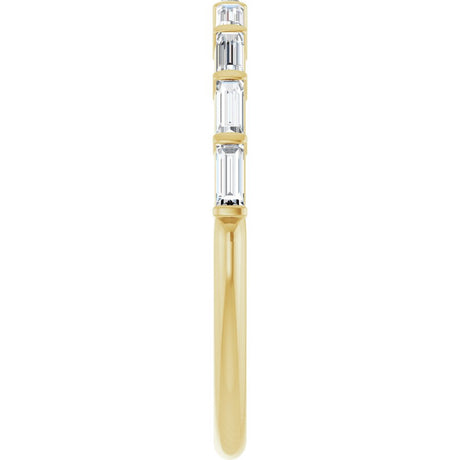 10K Yellow Gold 1/4 CTW Lab-Grown Diamond Anniversary Band