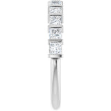 14K White Gold 1 CTW Lab-Grown Diamond Anniversary Band